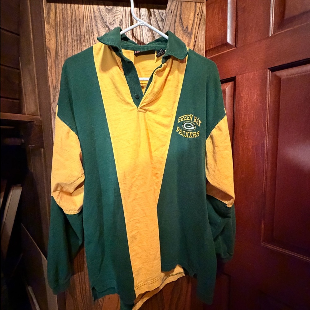 Green and Yellow Green Bay Packers Polo Shirt